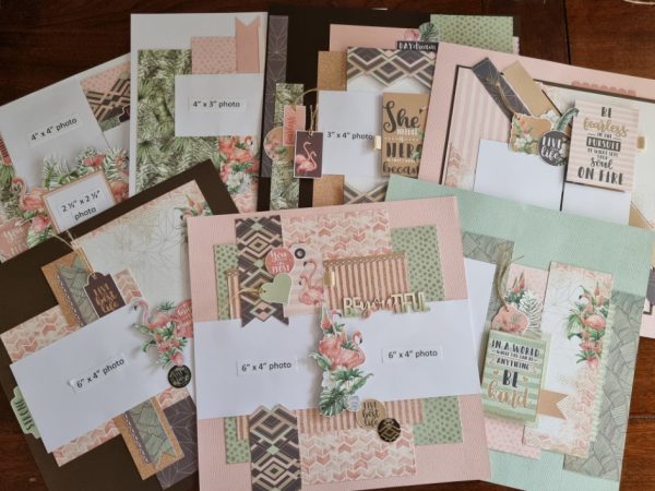 Celebr8 Fresh Start 7 Single Layouts - Instructions Only