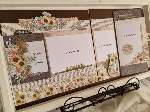 Celebr8 Thankful Heart Mini Paper Pack Interactive Layout INSTRUCTIONS ONLY