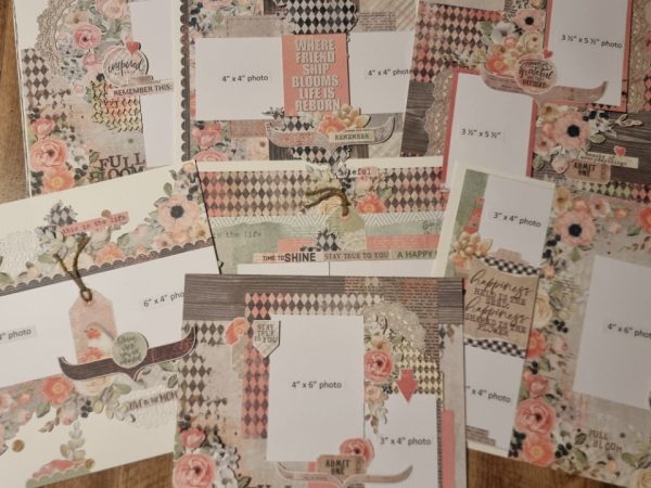Celebr8 Full Bloom 7 Single Page Layouts INSTRUCTIONS ONLY