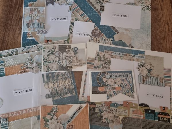 Celebr8 Wanderlust 2 Double Page, 4 Single Page & 6 Pocket Page Inserts Kit INSTRUCTIONS ONLY