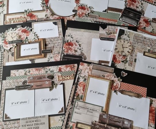 Celebr8 Cherished Memories 2 Double Page & 5 Single Page Layout INSTRUCTIONS ONLY