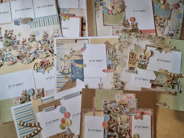 Celebr8 Hip Hip Hooray 2 Double & 5 Single Layouts INSTRUCTIONS ONLY