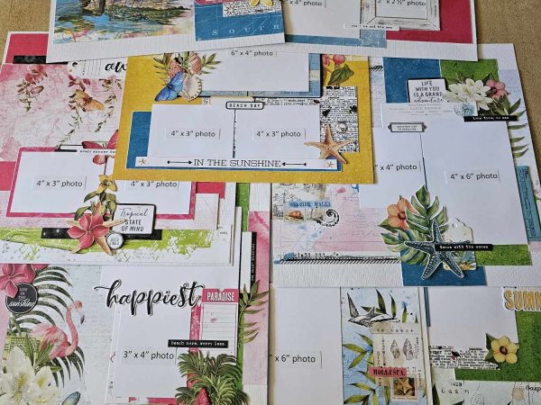 49 & Market Sunburst 1 Double Page & 6 Single Page Layout INSTRUCTIONS ONLY