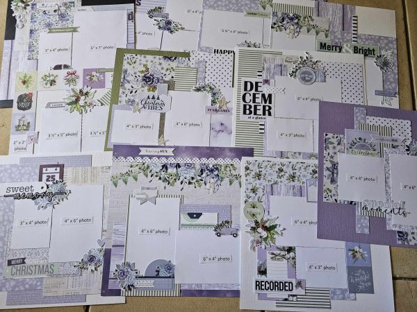 Uniquely Creative Holiday Spirit 2 Double Page & 7 Single Page Layout INSTRUCTIONS ONLY