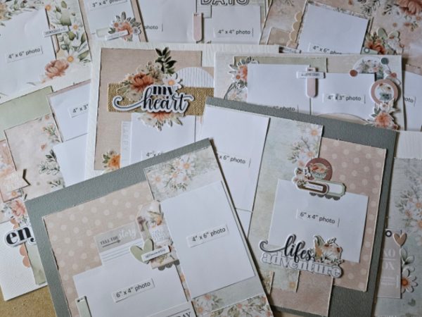 Uniquely Creative Gypsy Heart 2 Double Page & 5 Single Page Layout INSTRUCTIONS ONLY