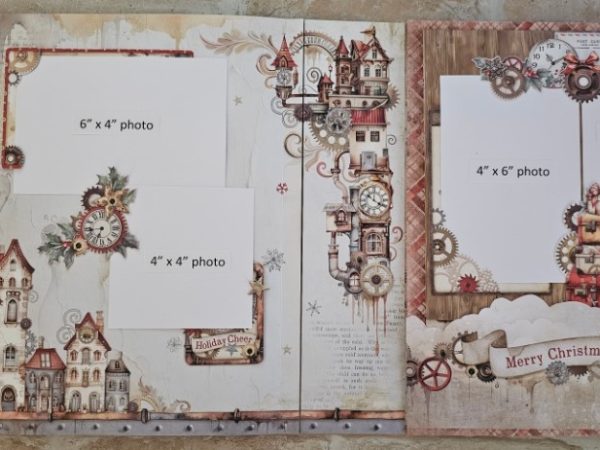 Stamperia Gear up for Christmas Interactive Layout INSTRUCTIONS ONLY