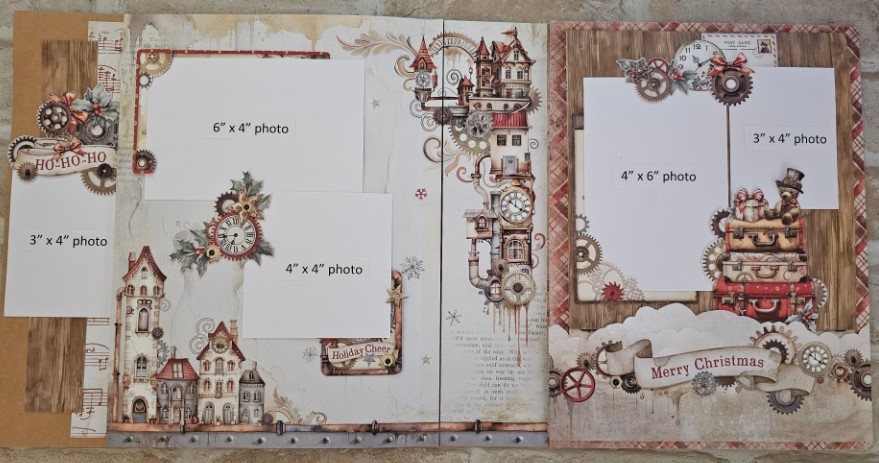 Stamperia Gear up for Christmas Interactive Layout INSTRUCTIONS ONLY