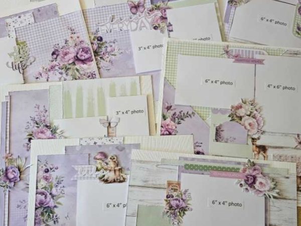 Uniquely Creative Serenity 3 Double Page & 4 Single Page Layout INSTRUCTIONS ONLY