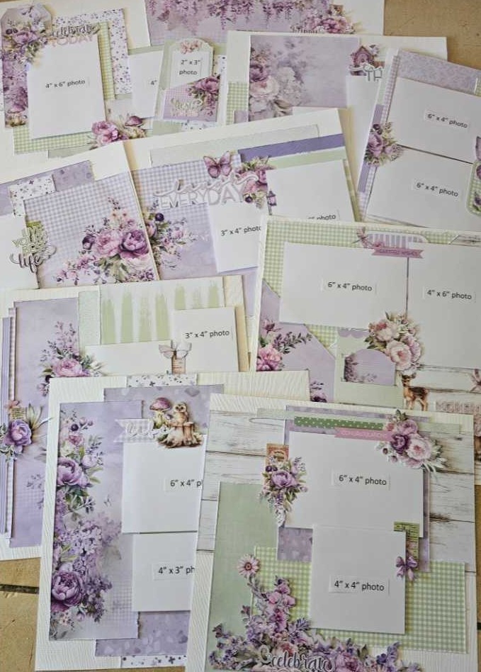Uniquely Creative Serenity 3 Double Page & 4 Single Page Layout INSTRUCTIONS ONLY