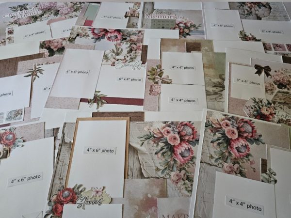 Uniquely Creative Paperbark Blooms 3 Double Page & 5 Single Page INSTRUCTIONS ONLY